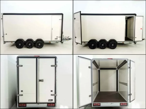Henra Kofferanhänger Boxvan black H:220 3,5t |Tridem|Türe – Bild 8