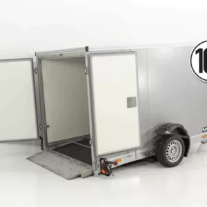 Vezeko Koffer-Absenkanhänger Höhe:164cm 1,5t