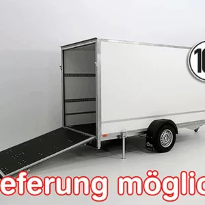 Kofferanhänger BK 146x357cm Höhe:180cm 1,3t|Rampe