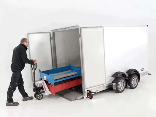 Vezeko Koffer-Absenkanhänger Höhe:190cm 2,7t|weiß