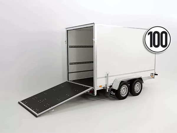 Kofferanhänger BK 146x305cm Höhe:210cm 2,0t|Rampe