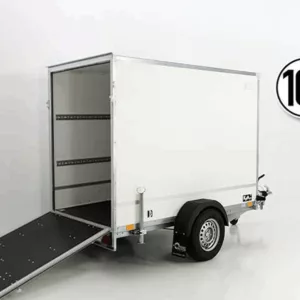 Kofferanhänger BK 130x264cm Höhe:180cm 1,3t|Rampe