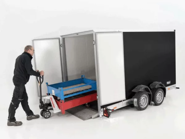 Vezeko Koffer-Absenkanhänger Höhe:210cm 2,7t|schwarz