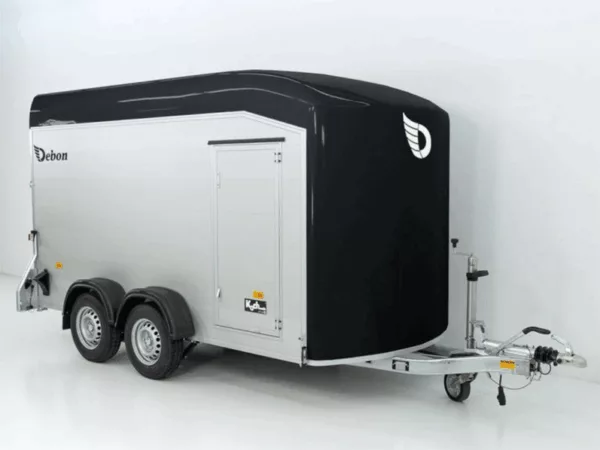 Debon Kofferanhänger Cargo  H201 2,6t|Alu|Polybug|Tür|schwarz