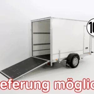 Kofferanhänger BK 146x304cm Höhe:180cm 1,3t|Rampe|Tür