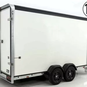 Henra Kofferanhänger Boxvan black 183x365cm H:220 2,7t|Türe