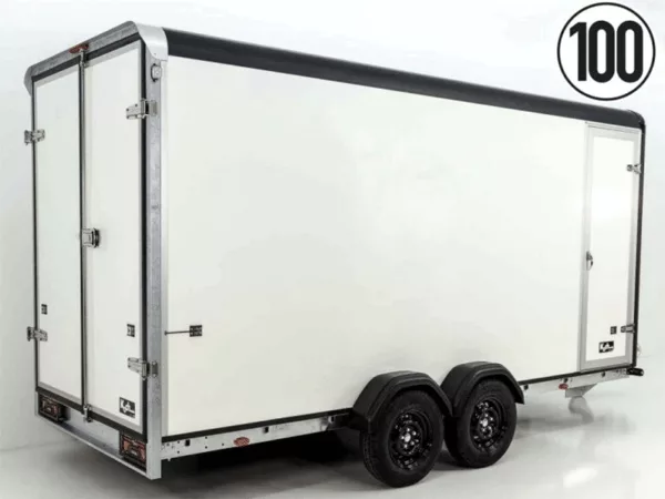 Henra Kofferanhänger Boxvan black 183x365cm H:220 2,7t|Türe