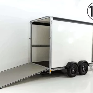 Henra Kofferanhänger Boxvan black H:190 2,7t|Rampe Türe