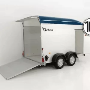 Debon Kofferanhänger Cargo H:200cm 2,0t|Alu|Polybug|Tür|blau