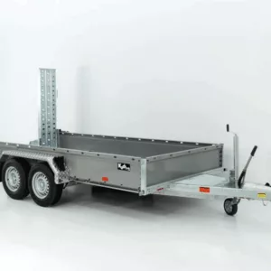 Vezeko Baumaschinenanhänger BA 190x390cm 3,5t|grau|Schwenk-Rampen|SB