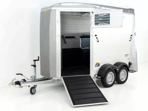 Humbaur Pferdeanhänger Notos Alu 2700 S |silber| Frontausstieg