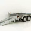 Vezeko Baumaschinenanhänger BA 175x360cm 3,5t|SB|Schwenk-Rampen|grau