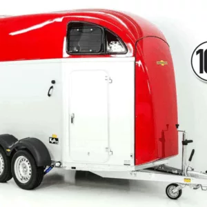 Humbaur Pferdeanhänger XANTHOS AERO 2400|rot|Sattelkammer