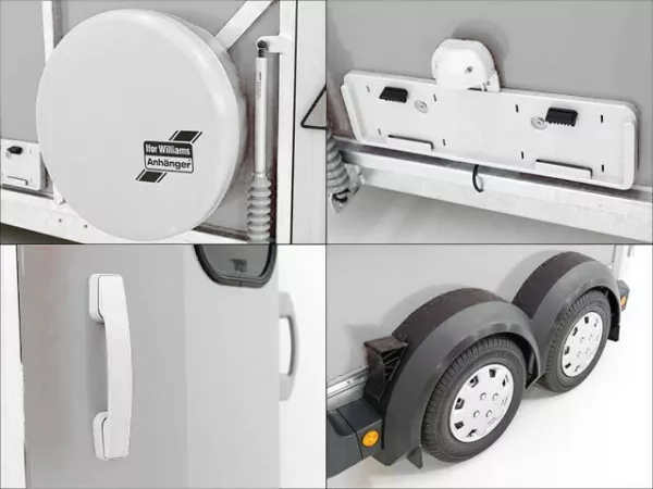 Ifor Williams Pferdeanhänger HB506|Sattelkammer|Silber – Bild 7
