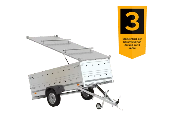 Anhänger GARDEN TRAILER 264 KIPP mit Bordwandaufsatz und Aludeckel – Bild 3