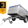 Kfz Anhänger 750 kg GARDEN TRAILER 201 KIPP mit zusätzlichen Bordwänden, Stützrad und blauer Flachplane – Bild 3