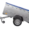 Kfz Anhänger 750 kg GARDEN TRAILER 201 KIPP mit zusätzlichen Bordwänden, Stützrad und blauer Flachplane – Bild 5