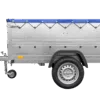 Kfz Anhänger 750 kg GARDEN TRAILER 201 KIPP mit zusätzlichen Bordwänden, Stützrad und blauer Flachplane – Bild 6