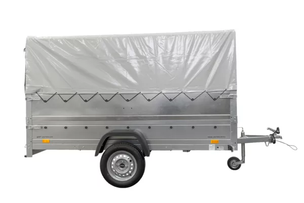 Kfz Anhänger mit Plane GARDEN TRAILER 264 KIPP [mit Stützrad, zusätzlichen Bordwänden, Hochplane und Hochspriegel] – Bild 5