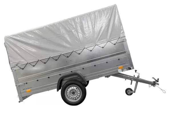 Kfz Anhänger mit Plane GARDEN TRAILER 264 KIPP [mit Stützrad, zusätzlichen Bordwänden, Hochplane und Hochspriegel] – Bild 4