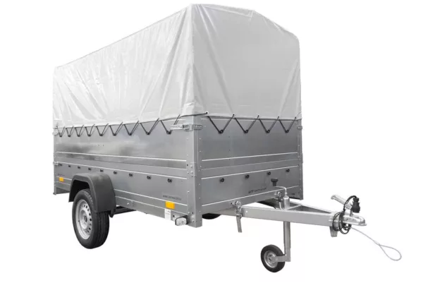 Kfz Anhänger mit Plane GARDEN TRAILER 264 KIPP [mit Stützrad, zusätzlichen Bordwänden, Hochplane und Hochspriegel] – Bild 3