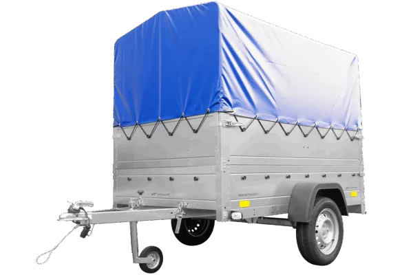 Ungebremster Kipper GARDEN TRAILER 201 KIPP mit zusätzlichen Bordwänden, Stützrad, Hochplane und Hochspriegel – Bild 3